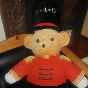 Huge Vintage 35" F.A.O. Schwarz Toy Soldier Bear